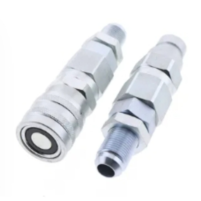 #10 JIC Thread 1/2 Flat Face Hydraulic Quick Connect Coupler for New Holland LS140 LS150 LS160 LS170 LS180 LS185 LS190