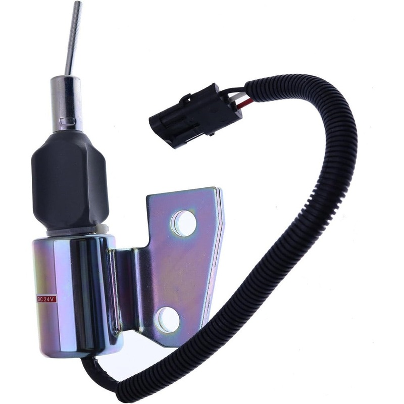 24V Shutoff Solenoid 6732-82-9110 for Komatsu Excavator PC150LC-6 PC150LC-6K PC150-6
