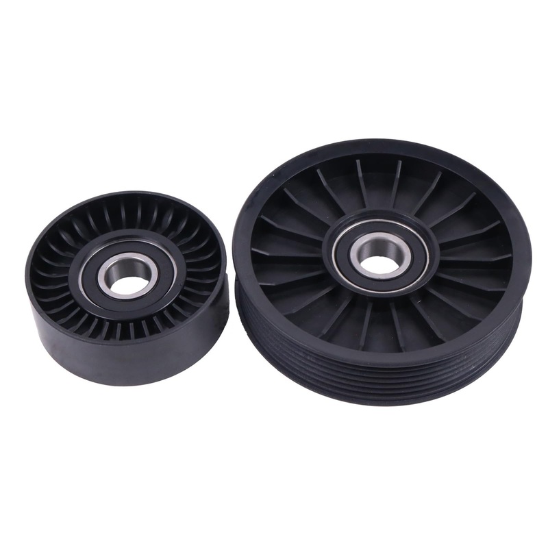 Serpentine Belt Idler Pulley Set 864625T 807757T for Mercruiser V6 V8 Engine