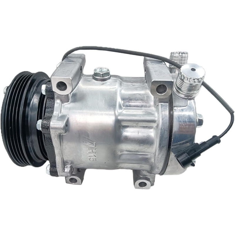 12V SD7H15 A/C Compressor 84290377 for New Holland Tractor T4.105 T4.110F T5.105 T5.115 T4.55 T4.65 T5.95 T4.85