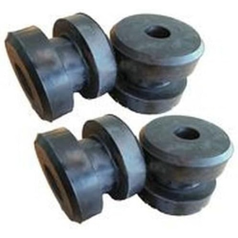 4 Pcs Front Engine Mounting Rubber Cushion 418-01-11111 for Komatsu Excavator Loader WA120-3 WA150-3 WA180-3