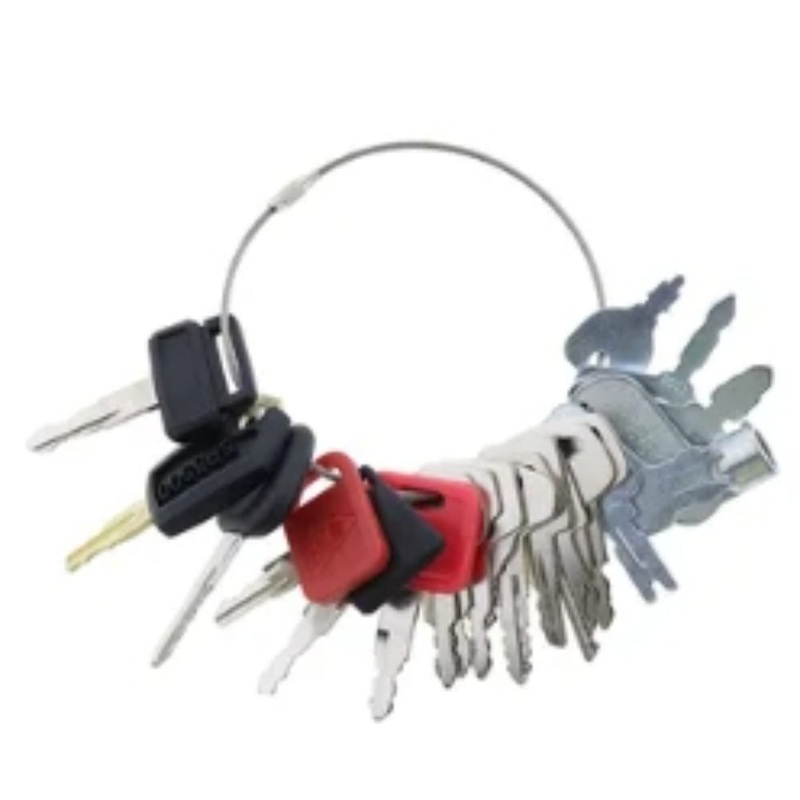 21 Pcs Ignition Key for CASE Caterpillar CAT Komatsu John Deere Heavy Equipment