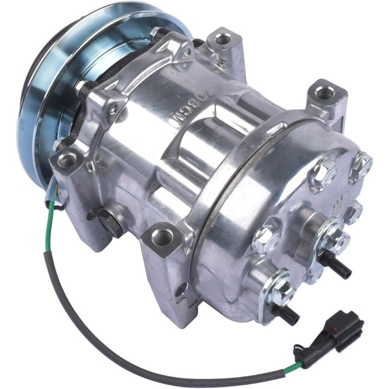 SD7H13 A/C Compressor KHR3197 for New Holland E805 CASE CX130B CX160B CX210B CX240B CX290B CX330 CX350 CX460 CX700 CX80 CX800