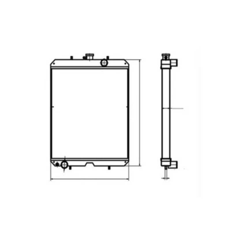 For Kubota F11 Water Tank Radiator ASS’Y