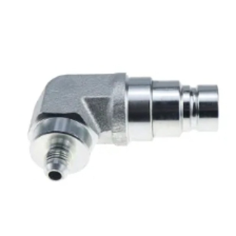 Male Flat Face Coupler with 3/8 JIC 90 Degree End 7167304 for Bobcat