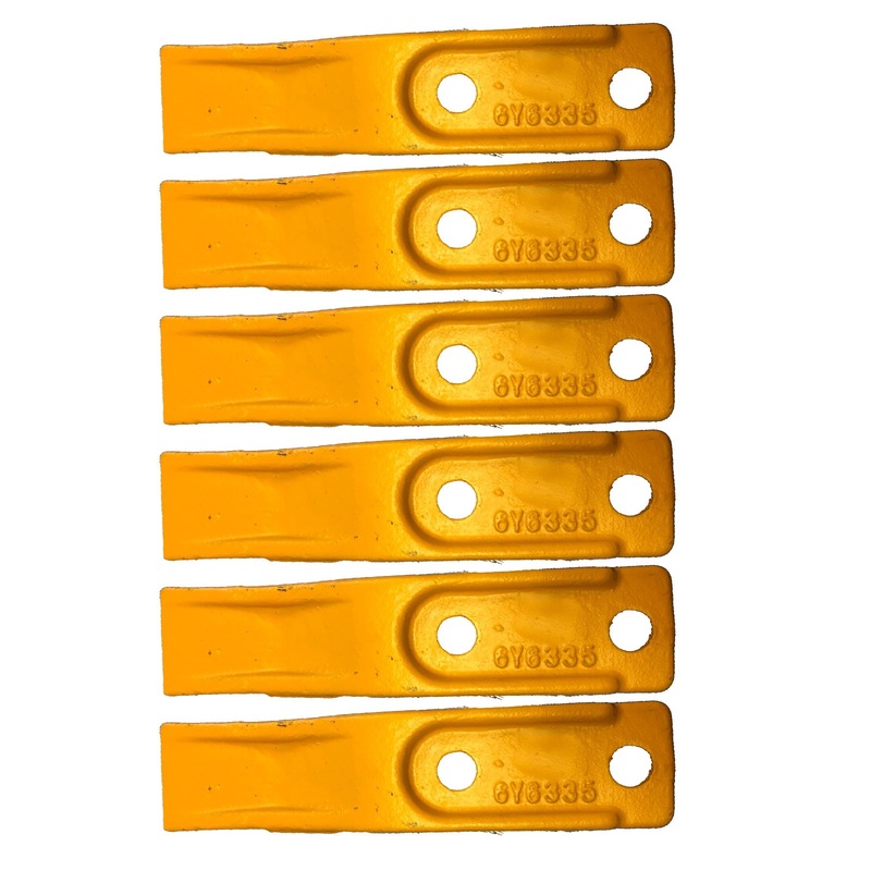 6 PCS Tooth-UNI 135-8203 6Y-6335 for Caterpillar CAT 414E 416B 416C 416D 416E 416F 420D 428E 428F 430D 430E 430F 432D
