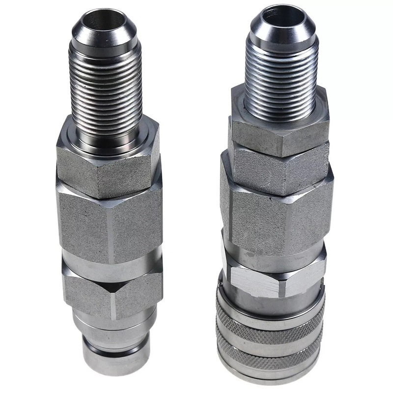 #10 JIC Thread 1/2 Flat Face Hydraulic Quick Connect Coupler for Bobcat 463 553 753 763