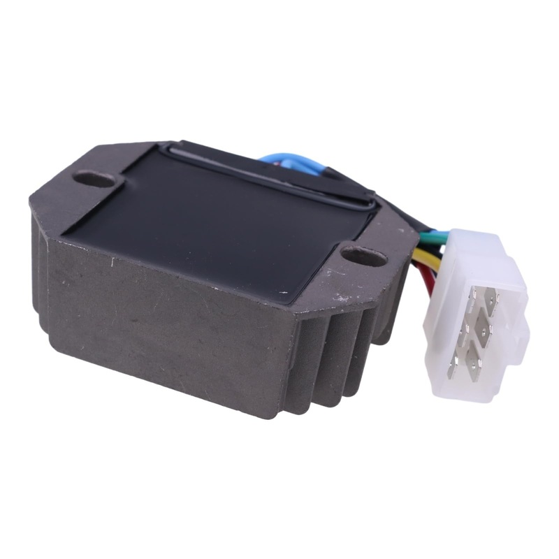12V Voltage Rectifier Regulator 6 Wire 15531-64601 for Kubota Tractor T1600 GR2120 GR2100 GR2110
