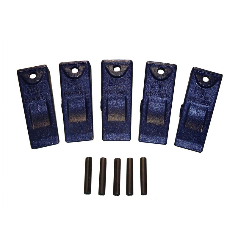 5 Set 230SP Bucket Tooth & 23FP Pin for John Deere CASE JCB Mini Excavator Loader
