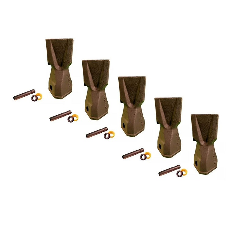 5 Pieces DRS230 Series Backhoe Bucket Tooth Pin & Retainer 208-5235 201-1238 201-1239 for Caterpillar CAT Engine 3054 Loader 416C 432E Excavator 307D 308D