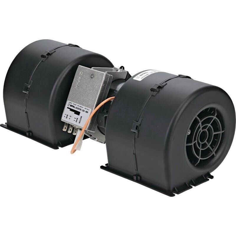 12V Aftermarket Spal 008-A40-02 Blower Motor with Resistor for Tractor Truck
