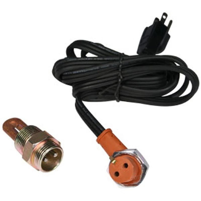 3/4NPT 400W 120V Engine Block Heater Assembly for Massey Ferguson Tractor 255 285 1080 1085 302 304 365 3265