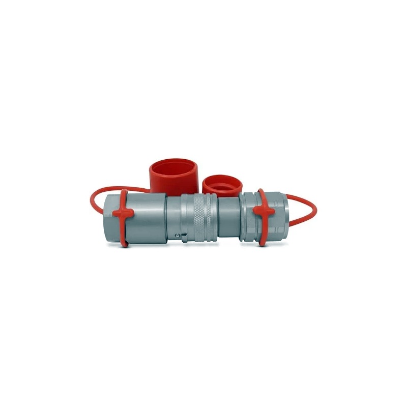 1/2 Flat Face Hydraulic Quick Connect Couplings Set With Dust Caps FF12-08N-SET HT4F4-4HTF4 for Bobcat Skid Steer