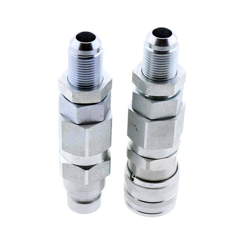 #10 JIC Thread 1/2 Flat Face Hydraulic Quick Connect Coupler for CASE 410 420 430 435 440 450 40XT 60XT 70XT