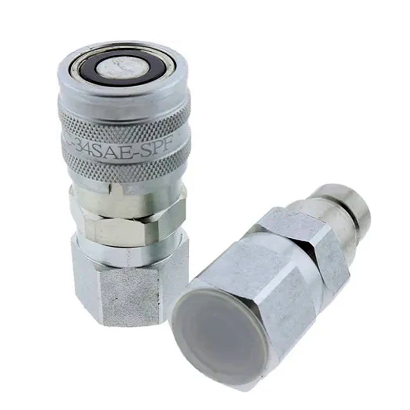 Hydraulic Male & Female Flat Face Coupler Kit AT312470 KV14216 for John Deere 110 240 250 260 270 315 317 320 325 328 332 410G 310G 320D 318D 310SG