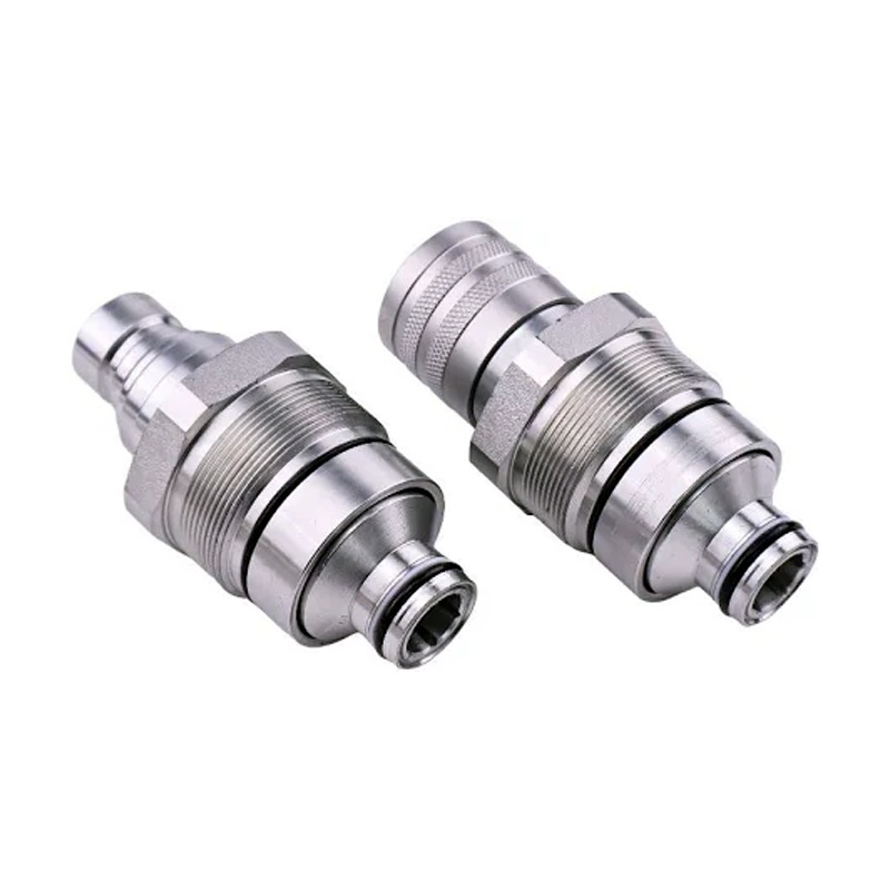 Male & Female Flat Face Coupler Kit 7246799 7246802 for Bobcat 753 763 773 863 883 A220 A300 A770