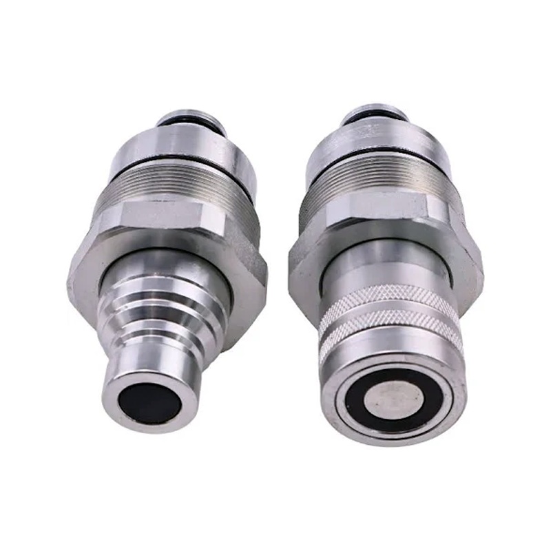 Male & Female Flat Face Coupler Kit 7246799 7246802 for Bobcat E32 E34 E35 E42 E45 E50 E55
