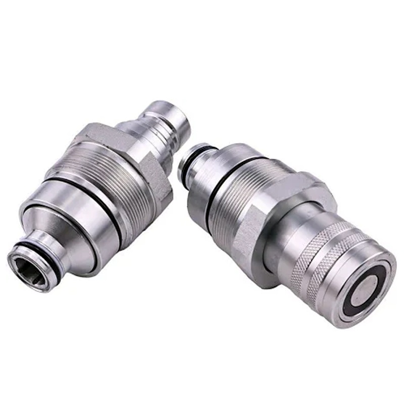 Male & Female Flat Face Coupler Kit 7246799 7246802 for Bobcat T140 T180 T190 T200 T250 T300 T320 T450