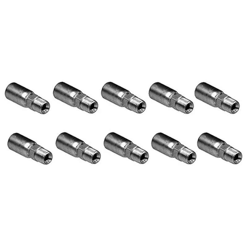 10 Pcs Hydraulic Hose Crimp Fitting With 3/8 NPT Male MP-6-6 06U106 for Parker 100R1 100R2 100R17 100R16