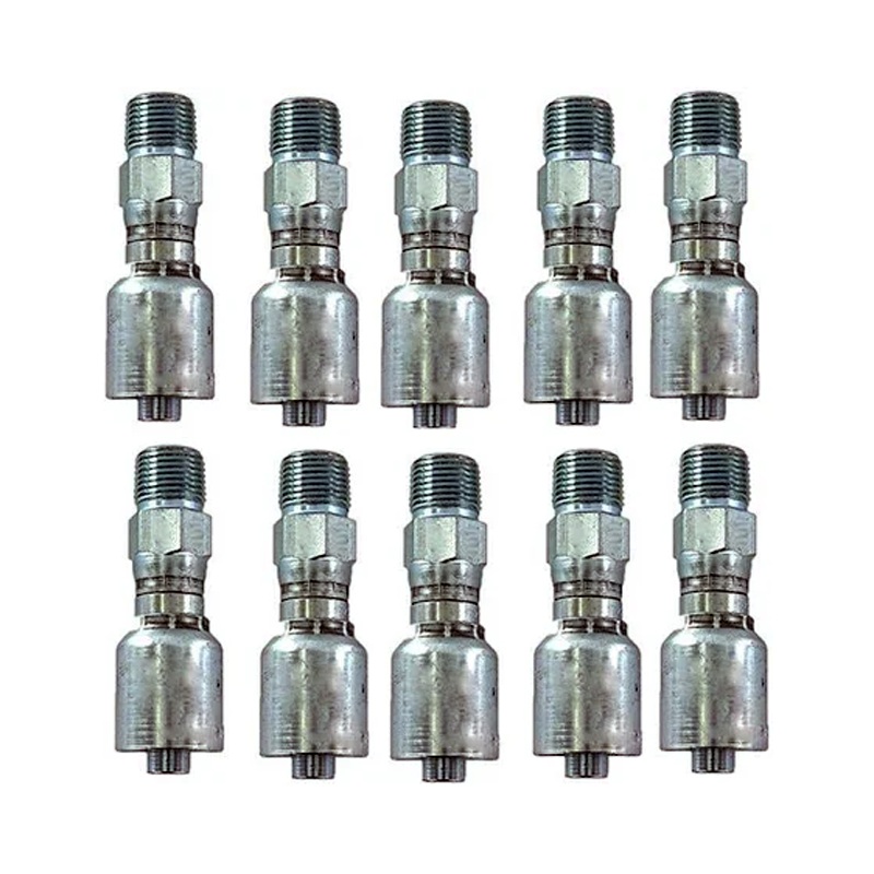 10 Pcs Hydraulic Hose Fitting With 1/2 Male Pipe Swivel 11343-8-8 for Parker