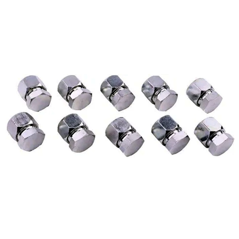 10 Pieces 3/4 JIC Cap and Plug Combo Hydraulic Fitting 2408-12 0304-C-12