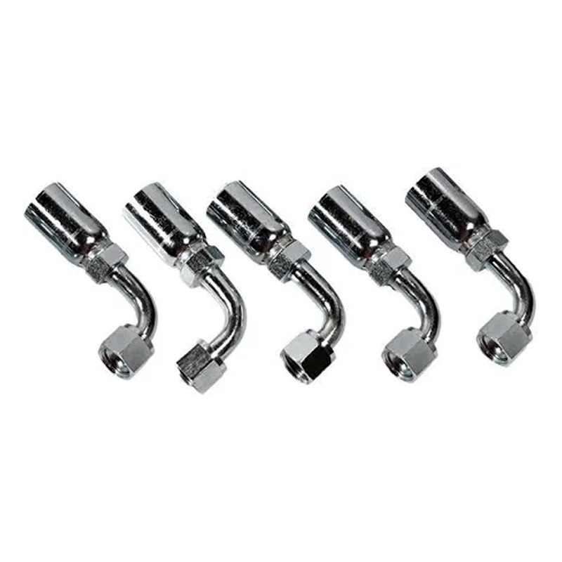 5 Pcs Hydraulic Hose Fitting With 3/8 JIC Female 90 Degree 06U-666 for Parker