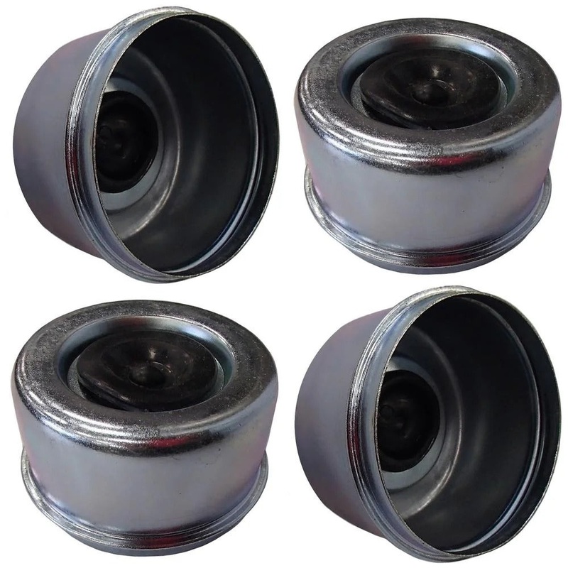 OD 2.72 4 Pcs Grease Cap With Rubber Plug 21-43-1 for Trailer Axles E-Z Lube Spindle