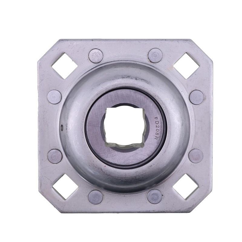 1-1/8 Square Disc Harrow Flange Bearing Unit FD208R1 ST208-1N Bolt Holes 0.531 x 0.529 for Farming