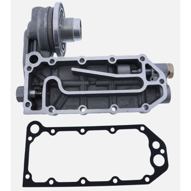 Oil Cooler Head 3922882 for Cummins Engine ISC 8.3 With Gasket