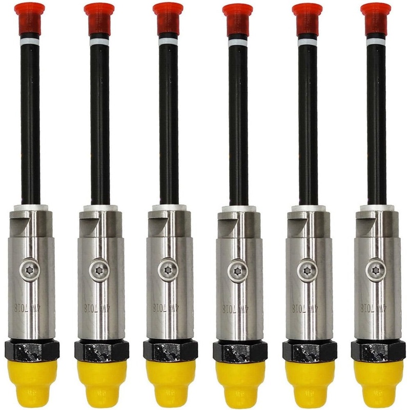 6Pcs Fuel Injector Pencil Nozzle 4W-7018 4W7018 for Caterpillar CAT 3406B 3432 3408 3408B