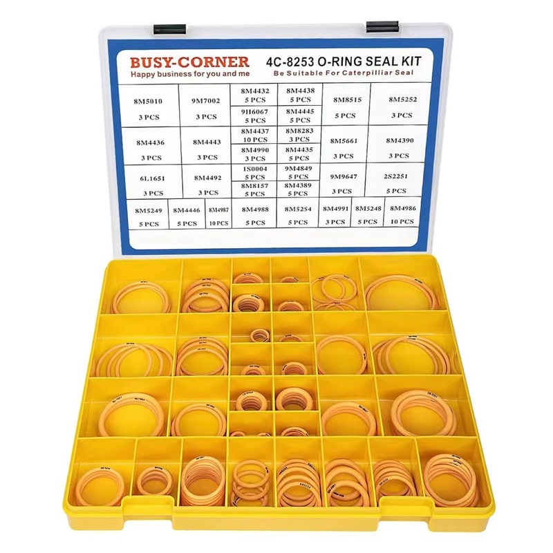 O-ring Assortment Kit 4C-8253 270-1533 for Caterpillar CAT Engine 3304 3306 3408 3408E 3412 C15