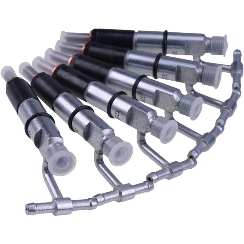 6 PCS Fuel Injector 128-3293 for Caterpillar CAT Engine 3046 Excavator 315 315B Tractor D5G Loader 939C
