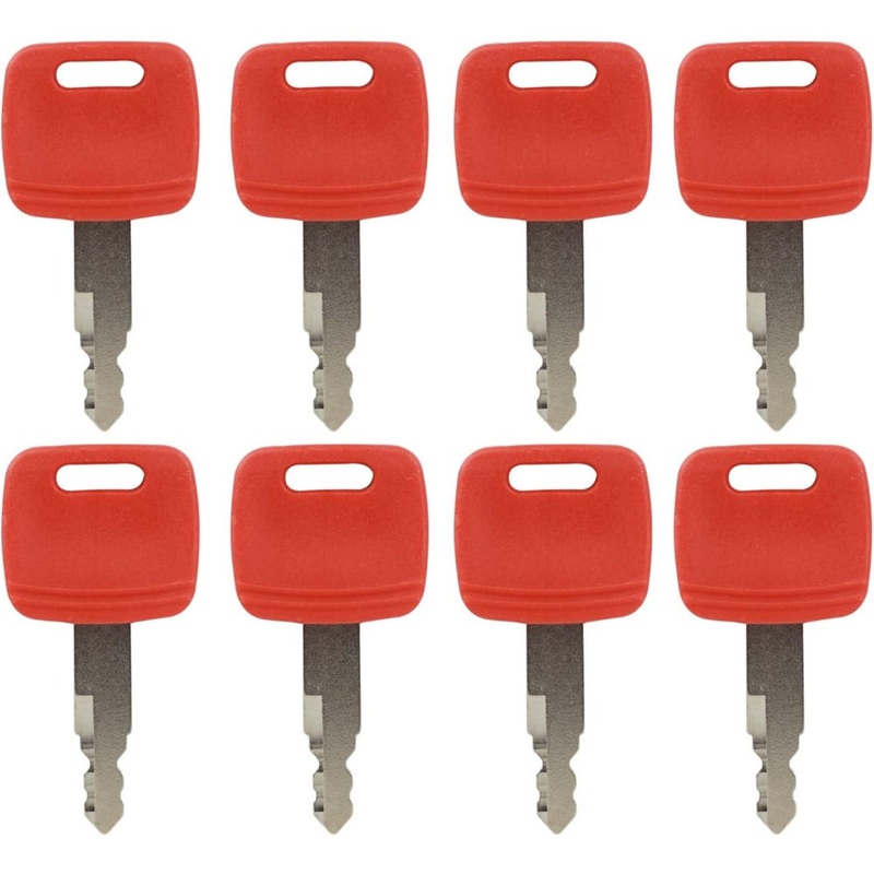 5 Pcs Ignition Start Key H800 for Fiat Hitachi John Deere Excavator CASE Dozer New Holland