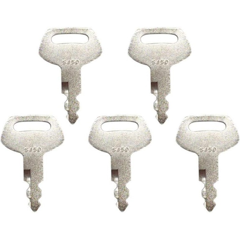 6 Pcs Heavy Equipment Ignition Key S450 for CASE Linkbelt JCB Sumitomo New Holland Excavator