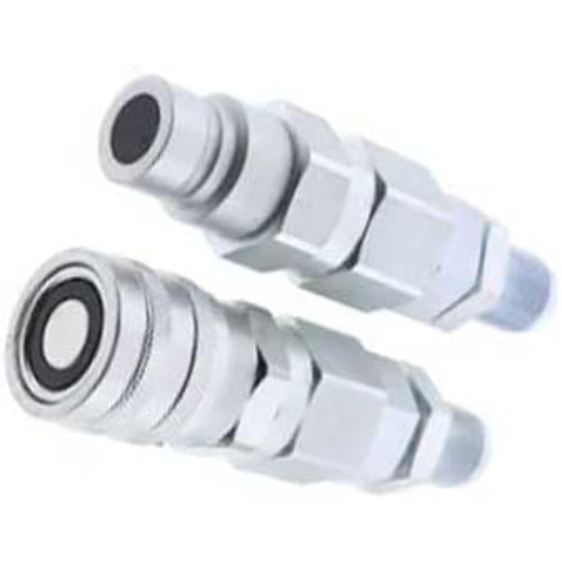 For Bobcat New Holland CASE GEHL #10 JIC Thread 1/2 Flat Face Hydraulic Quick Connect Coupler
