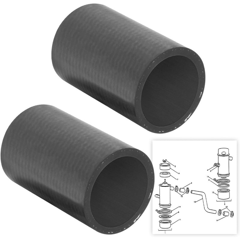 2 PCS Air Cleaner Hose 9N9652 for Ford New Holland Tractor 620 630 640 650 660 700 740 800