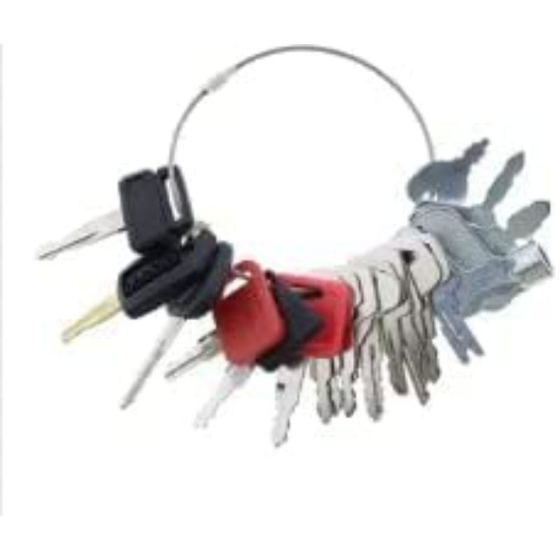 16 Pcs Ignition Key for Bobcat CASE Caterpillar CAT John Deere JD Komatsu JCB Cat Ferguson New Holland Mitsubishi Tractors and Many More