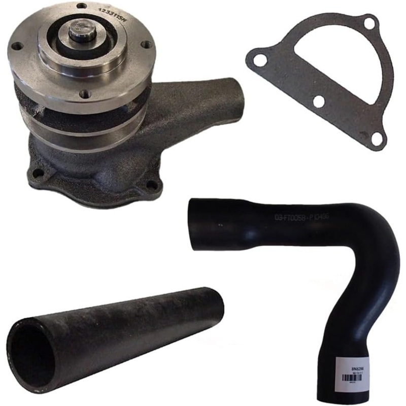 Water Pump Kit CDPN8501A with Radiator Hoses for Ford New Holland Tractor 9N 2N 8N