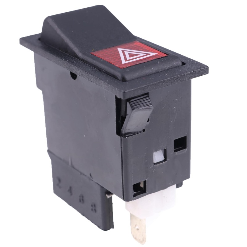 Hazard Switch E4NN13A350AA 5150954 for Ford New Holland Tractor 3230 3930 4130 4630 4830 5030 5610 6410 6610 7710 7810 8160 8670 8870