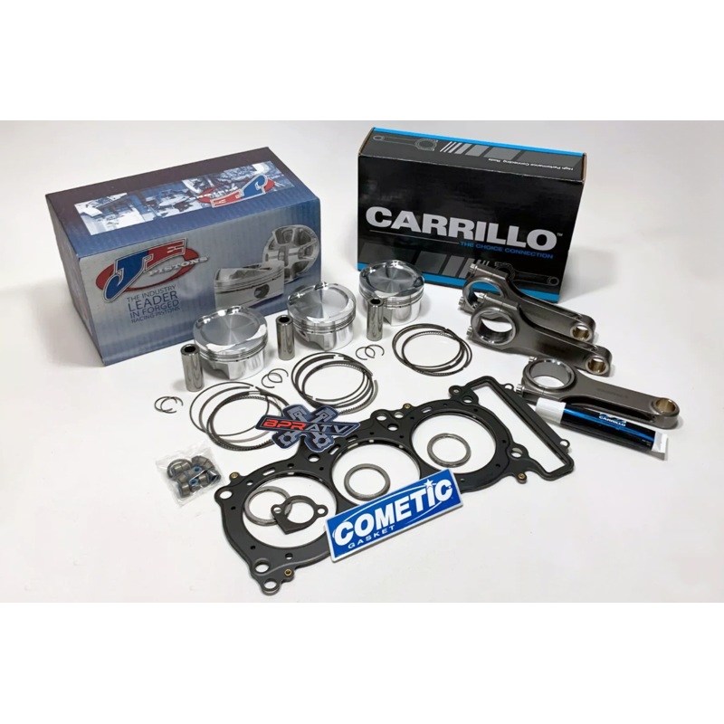Yamaha YXZ1000R 80mm 9.5:1 JE Pistons Set Cometic & CP-Carrillo Connecting Rods