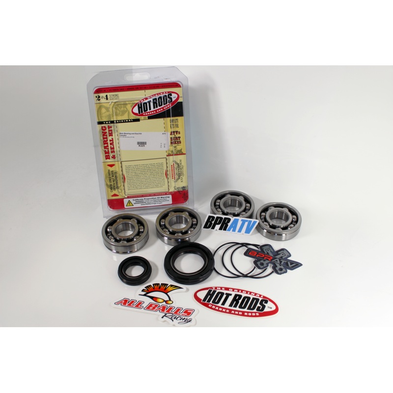 Banshee 350 Hot Rods 4111 +4 mil Crankshaft Rebuild Kit Main Bearings & Seal Kit