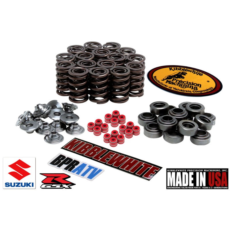Kibblewhite Titanium Spring Kit RED Seals 93-98 Suzuki GSX-R 1100 93-95 GSXR 750