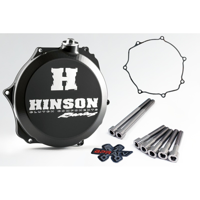 LTR450 LTR 450 Hinson Billetproof Clutch Cover Gasket & BPR TITANIUM Cover Bolts