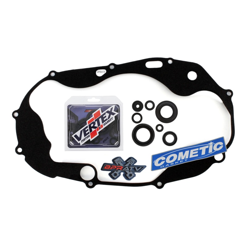 Yamaha Banshee 350 Cometic Clutch Cover Gasket & Vertex Bottom End Oil Seal Kit