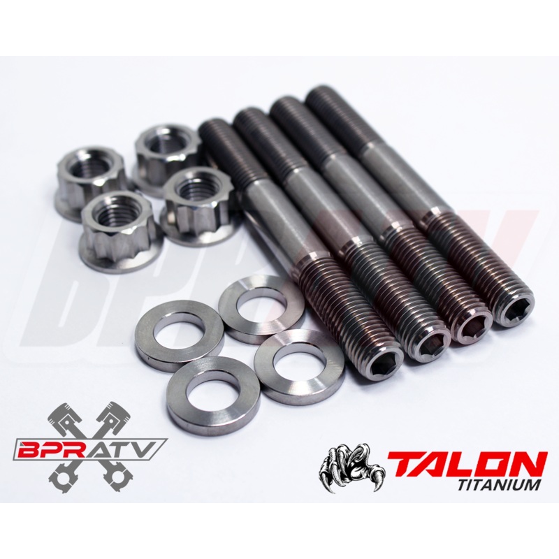Polaris Sportsman 500 Cylinder Stud Bolts TITANIUM Studs Nut Case Bolt Kit Set