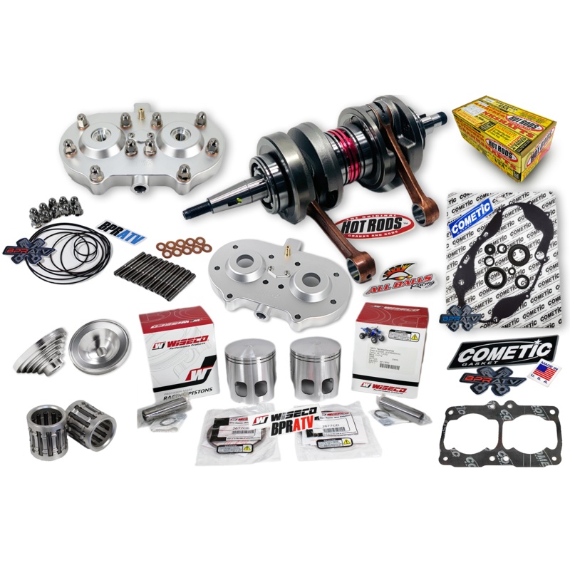 Banshee Athena Wiseco 68mm Big Bore 421 Stroker Crank Piston Cool Head Domes Cub