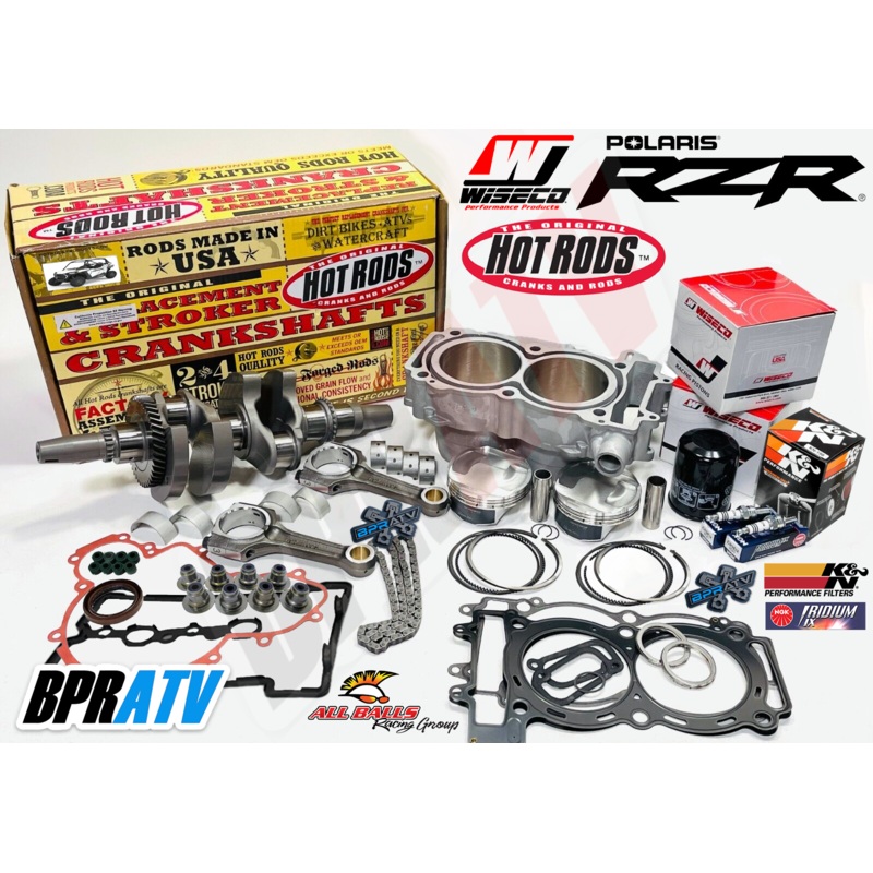 Polaris RZR XP 900 XP4 Complete Engine Rebuild Kit Crank Cylinder Wiseco Pistons