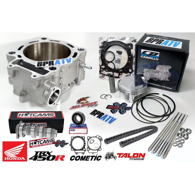 04 05 TRX450R TRX 450R 94mm CP Piston Cylinder Cometic Stage 2 Hot Cams Stud Kit