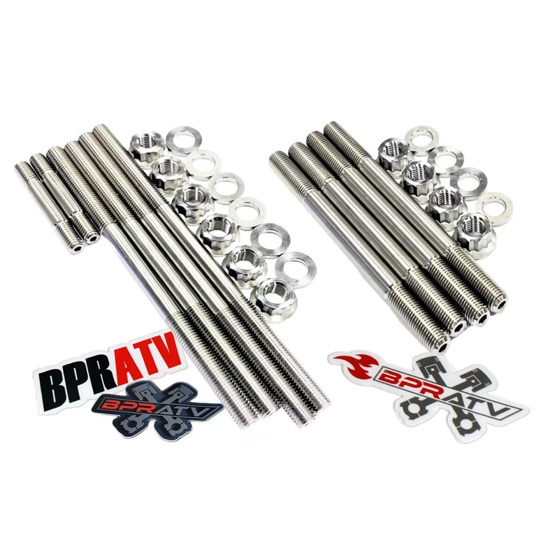 Best Raptor 700 R Cylinder Head Studs Complete TITANIUM Crankcase Head Stud Kit