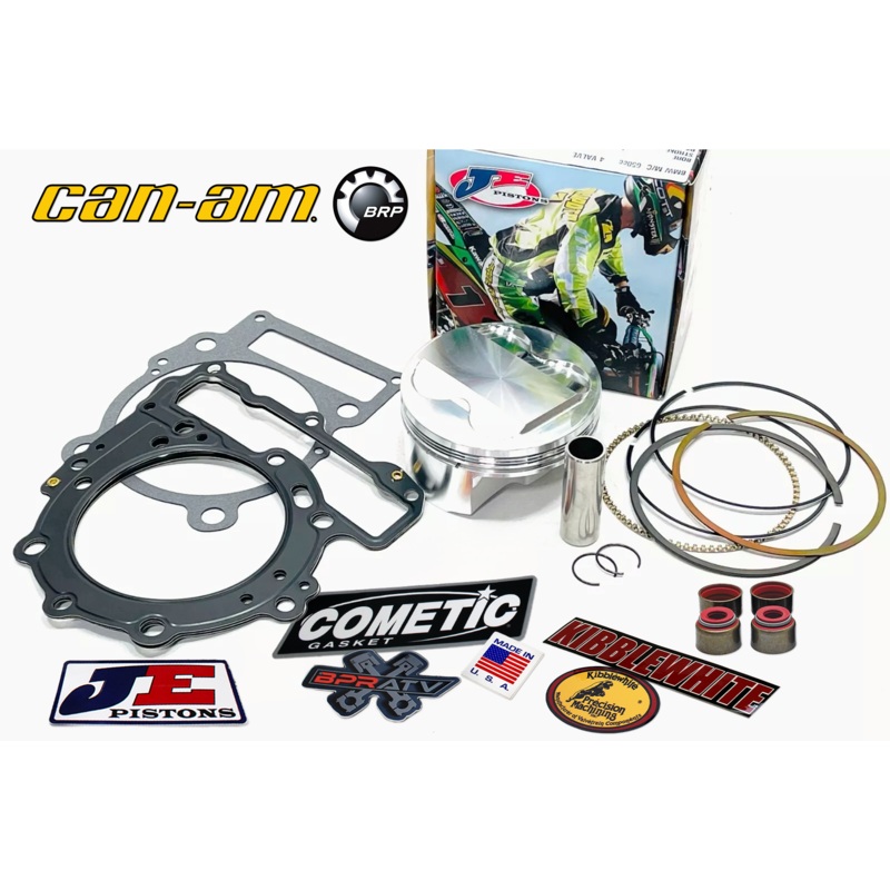 Can AM DS650 DS 650 100mm 11.5:1 Stock Bore JE Piston Cometic Top End Gasket Kit